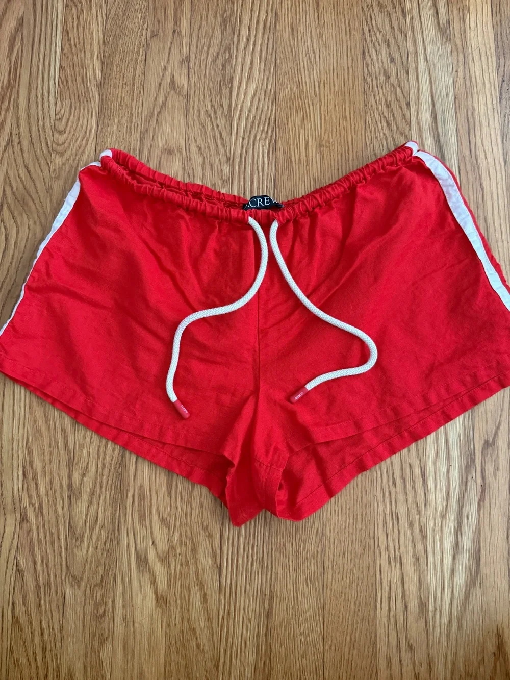 J. Crew red nautical casual warm weather shorts Small